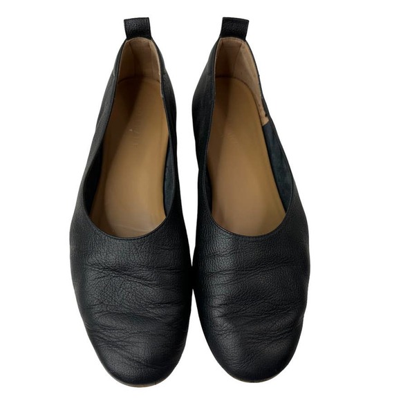 Everlane Women's Black Leather The Day Glove Flats Shoes Size 8.5 Made in Italy - Picture 2 of 8
